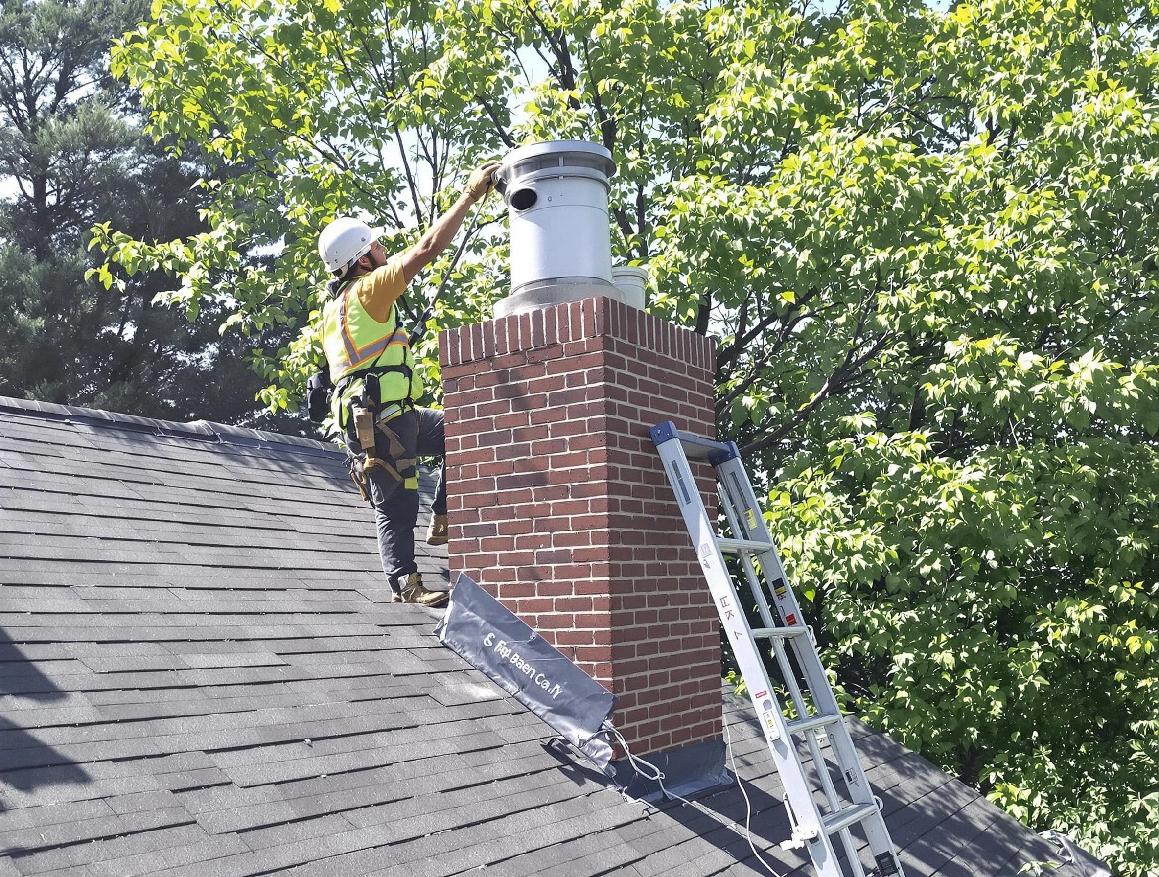 Chimney liner inspection by Staten Island Chimney Sweep in Staten Island, NY
