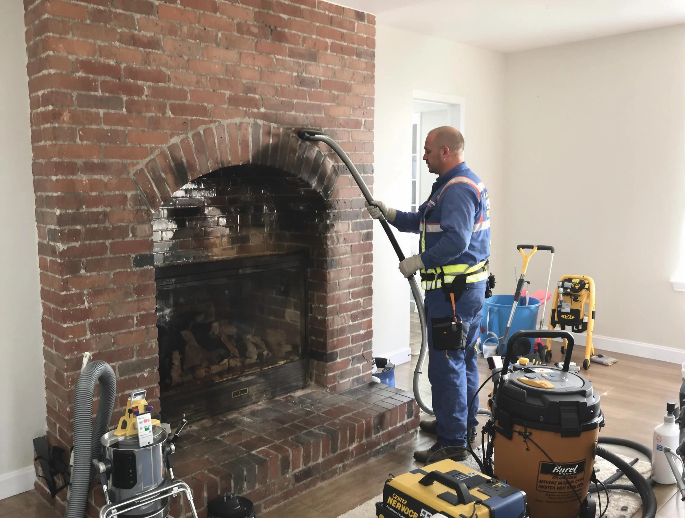 Staten Island Chimney Sweep expert performing detailed chimney sweep in Staten Island, NY
