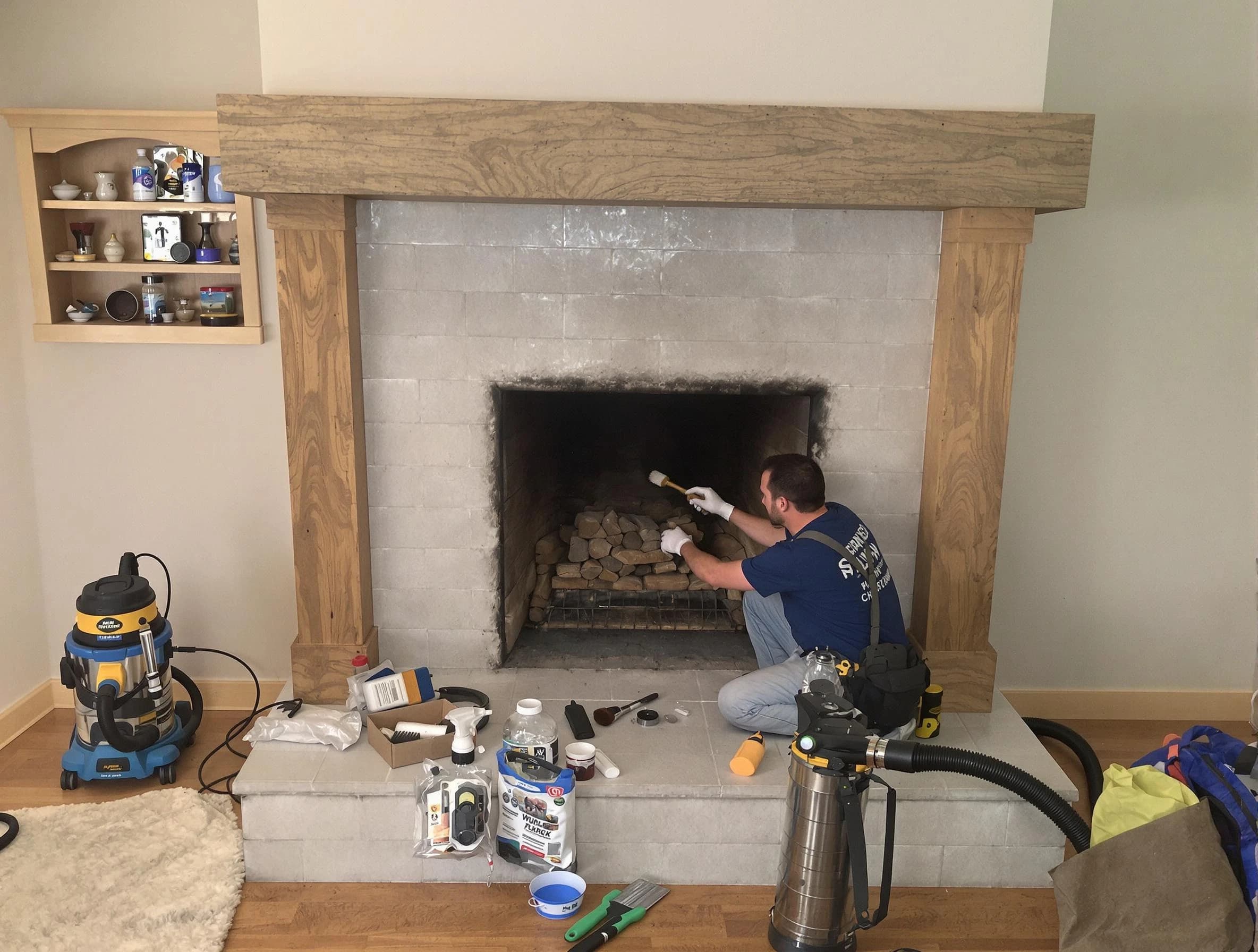 Detailed creosote removal process by Staten Island Chimney Sweep in Staten Island, NY