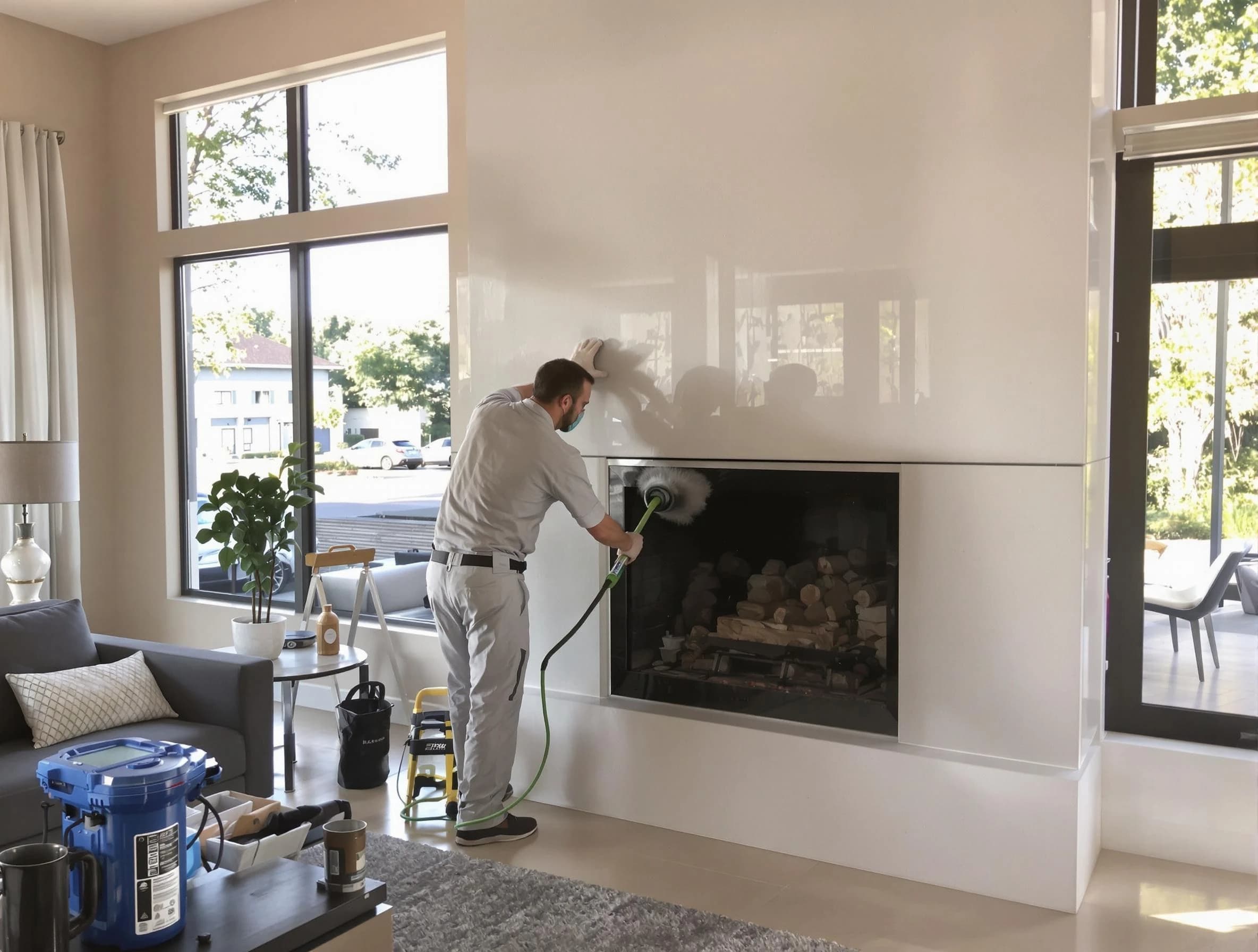 Staten Island Chimney Sweep performing thorough soot removal in Staten Island, NY