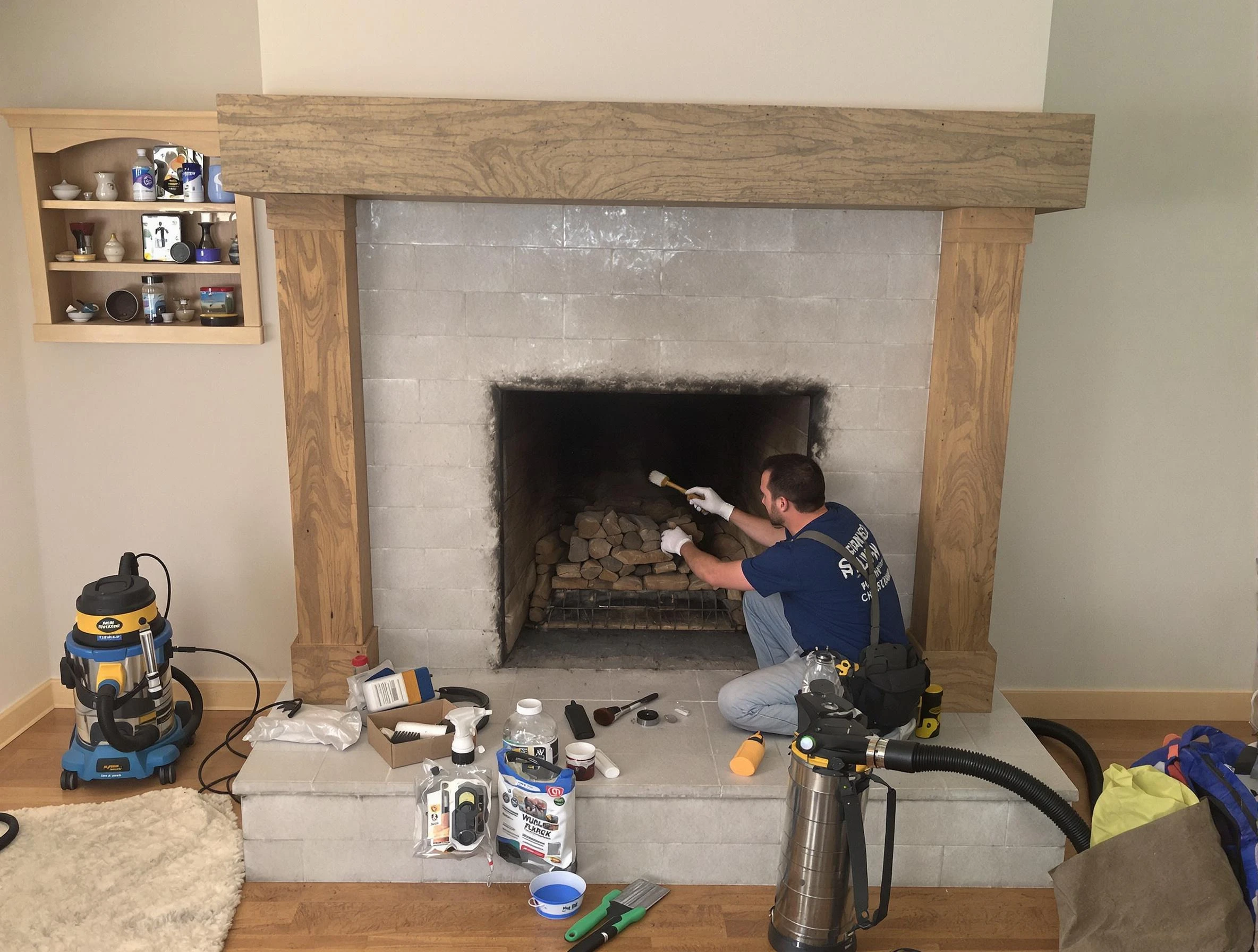 Detailed creosote removal process by Staten Island Chimney Sweep in Staten Island, NY